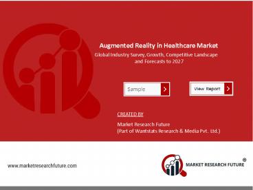 Augmented Reality in Healthcare Market Global Research Report Forecast till 2027
