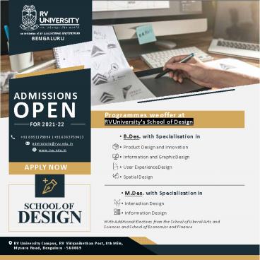 RV University's School of Design | Best Design School in Bangalore (1)