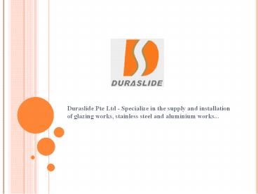 Stainless Steel Products Supplier Singapore