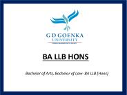 BA LLB Hons - GD Goenka University