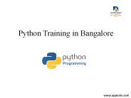 Python Training in Bangalore
