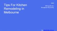 Tips for Kitchen Remodeling in Melbourne
