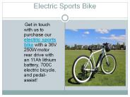 Electric Sports Bike