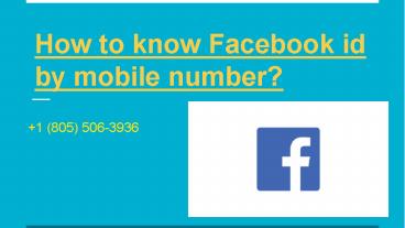 How can you find a user on Facebook by mobile number?