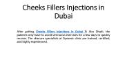 Cheeks Fillers injections in Dubai