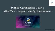Python Certification Course
