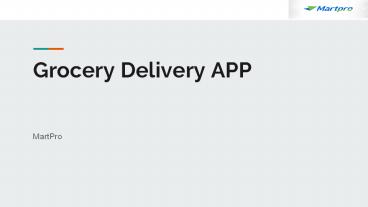 Grocery Delivery APP