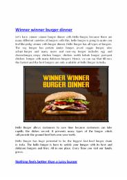 Burger shops