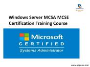 MCSA certification training course