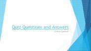 Quiz-questions and answers