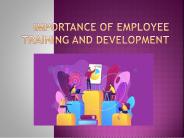 Importance of employee training and development