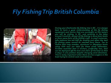Fly Fishing Trip British Columbia (1)
