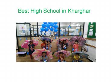 Vishwajyot High School Kharghar Best in Navi Mumbai - Vishwajyot