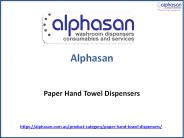Paper Hand Towel Dispensers - Alphasan