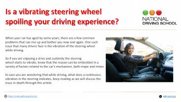 Is a vibrating steering wheel spoiling your driving experience?