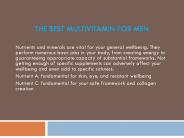 The Best Multivitamin For Men