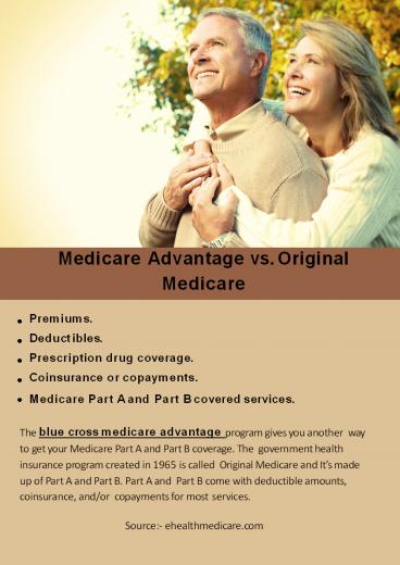 Medicare Advantage vs. Original Medicare
