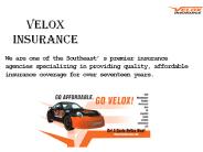 Auto Insurance Companies In Georgia! Velox Insurance