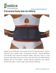9 Essential Daily Aids for Elderly