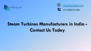 Steam turbine suppliers