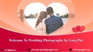 Welcome To Wedding Photography by Greg Pai