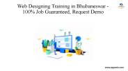Web Design and Development Training in Bhubaneswar