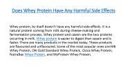 Does Whey Protein Have Any Harmful Side Effects