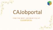 CA Jobs| Openings For Chartered Accountants