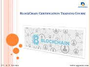 BlockChain Certification Training Course