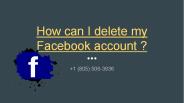 How a user can permanently delete their Facebook account ?