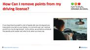 How Can I remove points from my driving license?