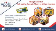 Rising Demand of Self-loading Concrete Mixers in African Countries