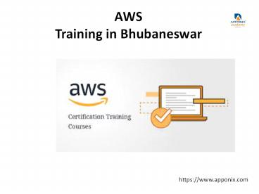 AWS training in Bhubaneswar