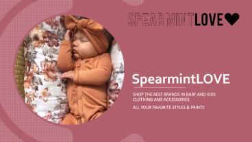 Buy Newborn Baby Essentials - SpearmintLOVE