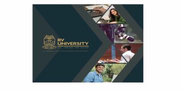 RV University Brochure | Best University in Bangalore