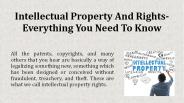 Intellectual Property And Rights