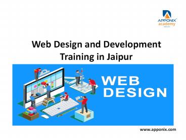 Web design training in Jaipur