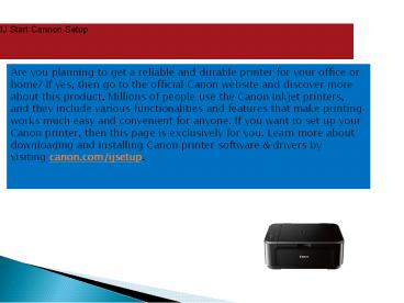 Download Canon Drivers & Software – IJ