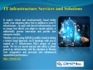 IT infrastructure Services and Solutions