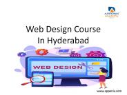 Web Design Course in Hyderabad