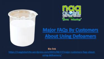 FAQs About Using Defoamers By Customers