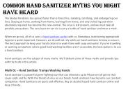 Common Hand Sanitizer Myths You Might Have Heard