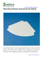 Must Have Shower Accessories for Elderly