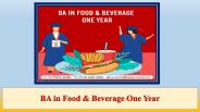 BA in Food & Beverage One Year