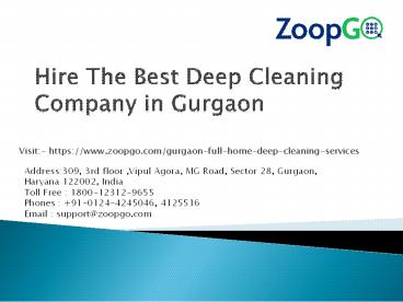 Book trusted home cleaning services in Gurgaon