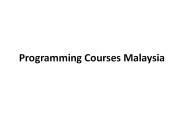 Programming Courses in Malaysia - Diyalabs