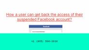 How to regain access of suspended Facebook account ?