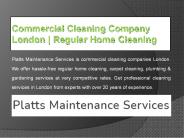 Commercial Cleaning Company London | Regular Home Cleaning