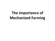 The Importance of Mechanized Farming (1)