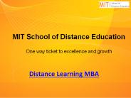 Distance Learning MBA